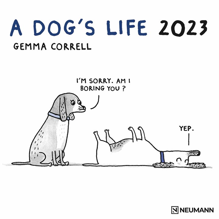 2023 CALENDAR - 'A Dog's Life' Gemma Correll - Card and Caboodle